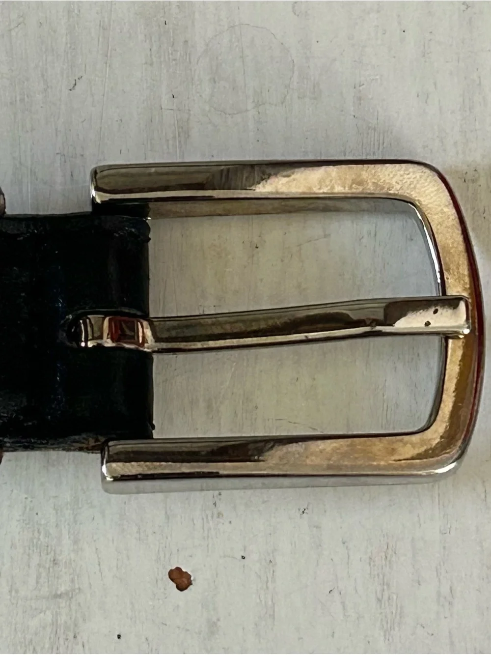 Ann Taylor Black Leather Belt S Fits Waist Approximately 26